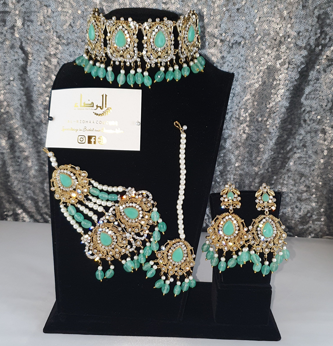 Saniya - Silver and Gold Choker Set