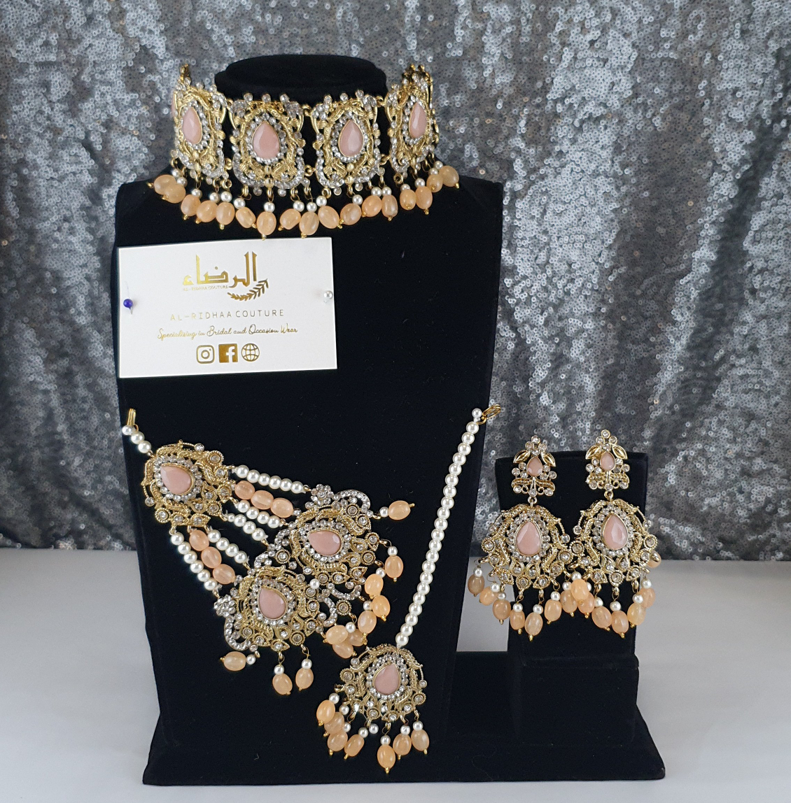 Saniya - Silver and Gold Choker Set