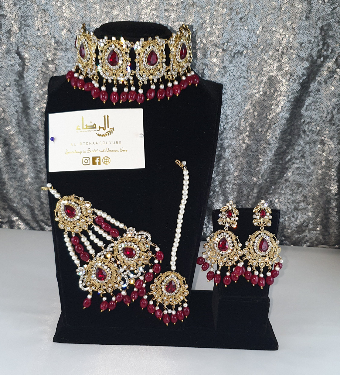 Saniya - Silver and Gold Choker Set
