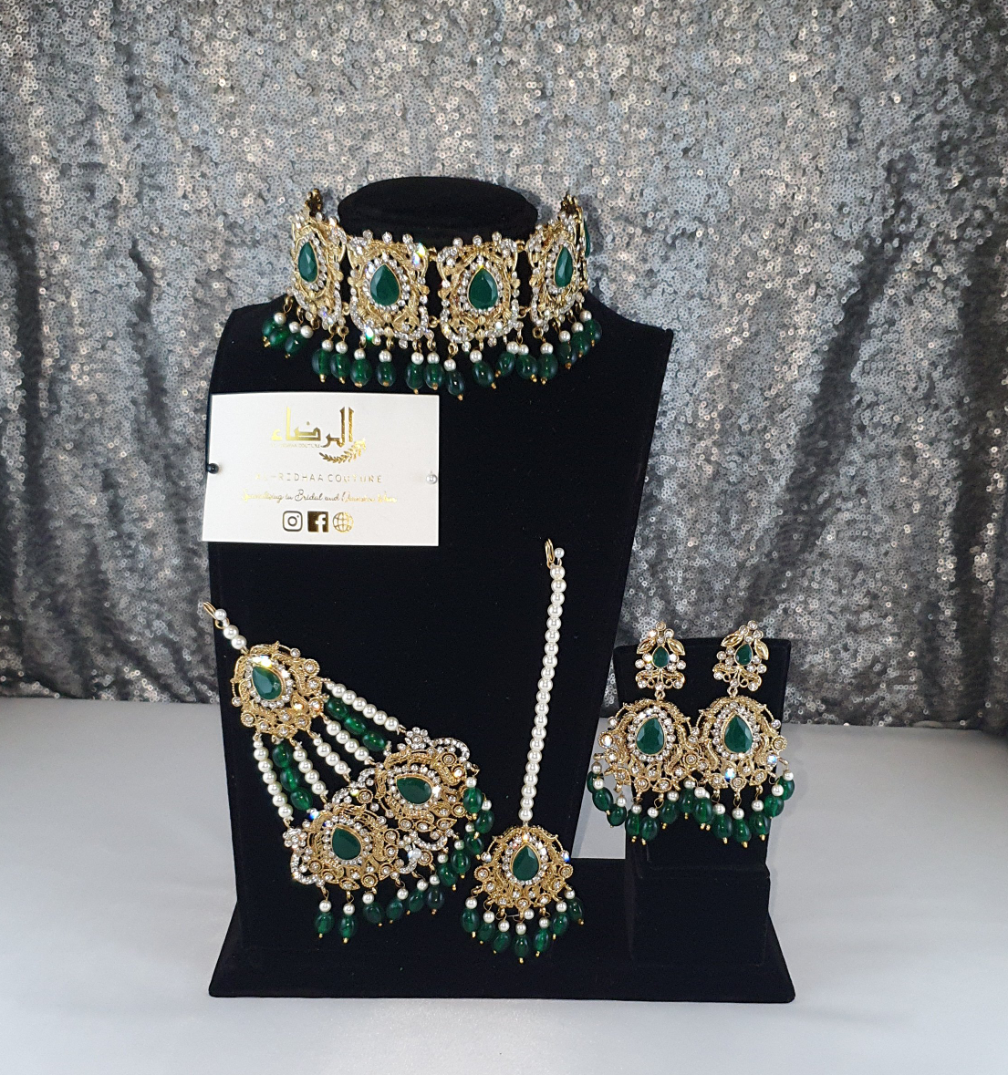 Saniya - Silver and Gold Choker Set