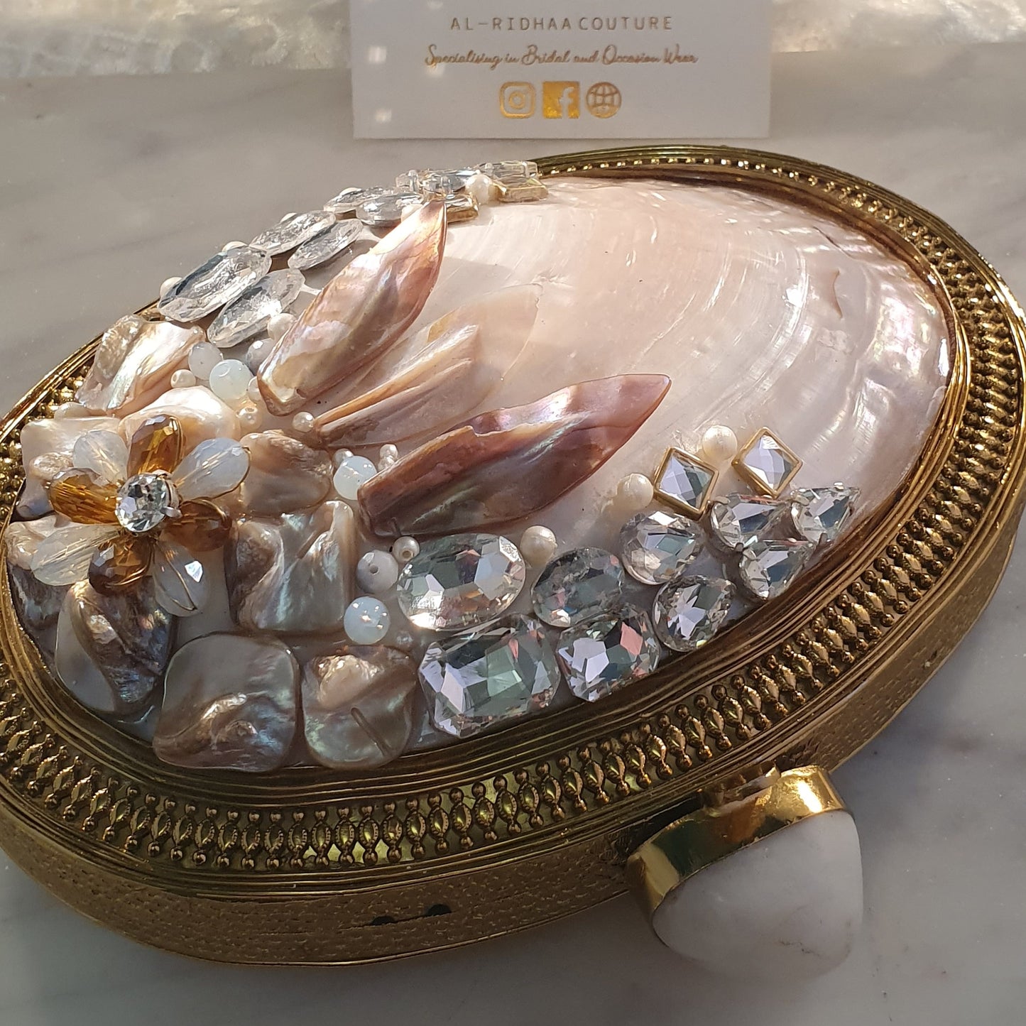 Firdaus  - Mother of Pearl Clutch
