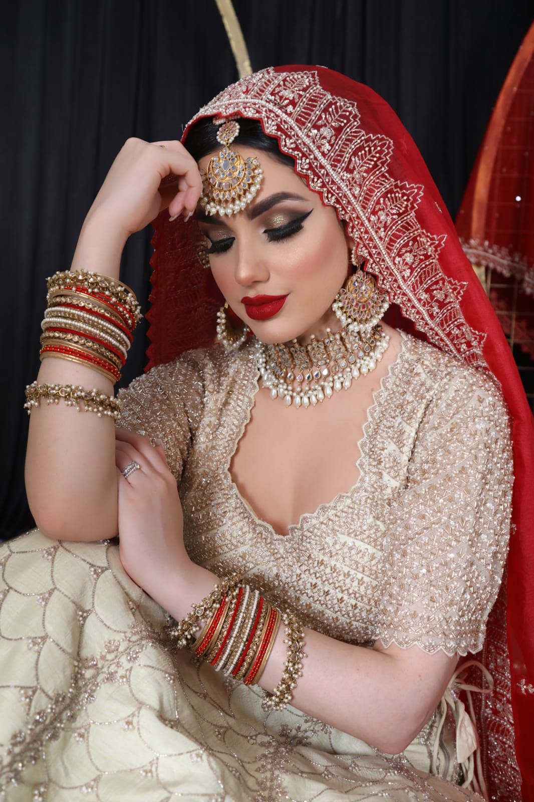 Jodhaa - Kundan Earrings Tikka Set