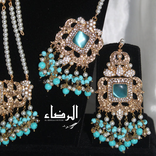 Fariha - Choker Set (Teal)