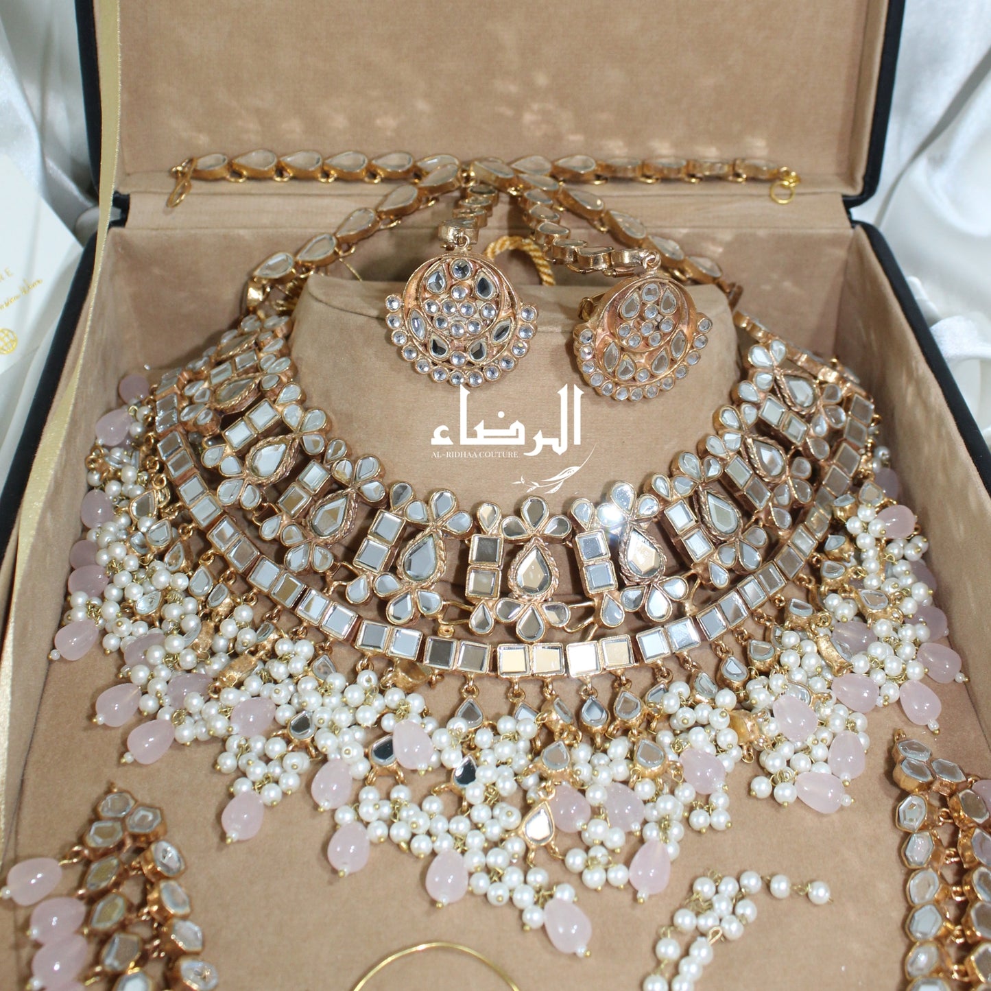 Jasmine - Pink Kundan Bridal Set