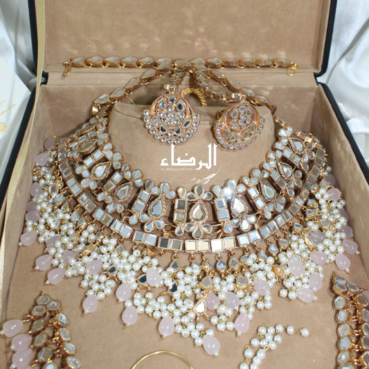 Jasmine - Pink Kundan Bridal Set