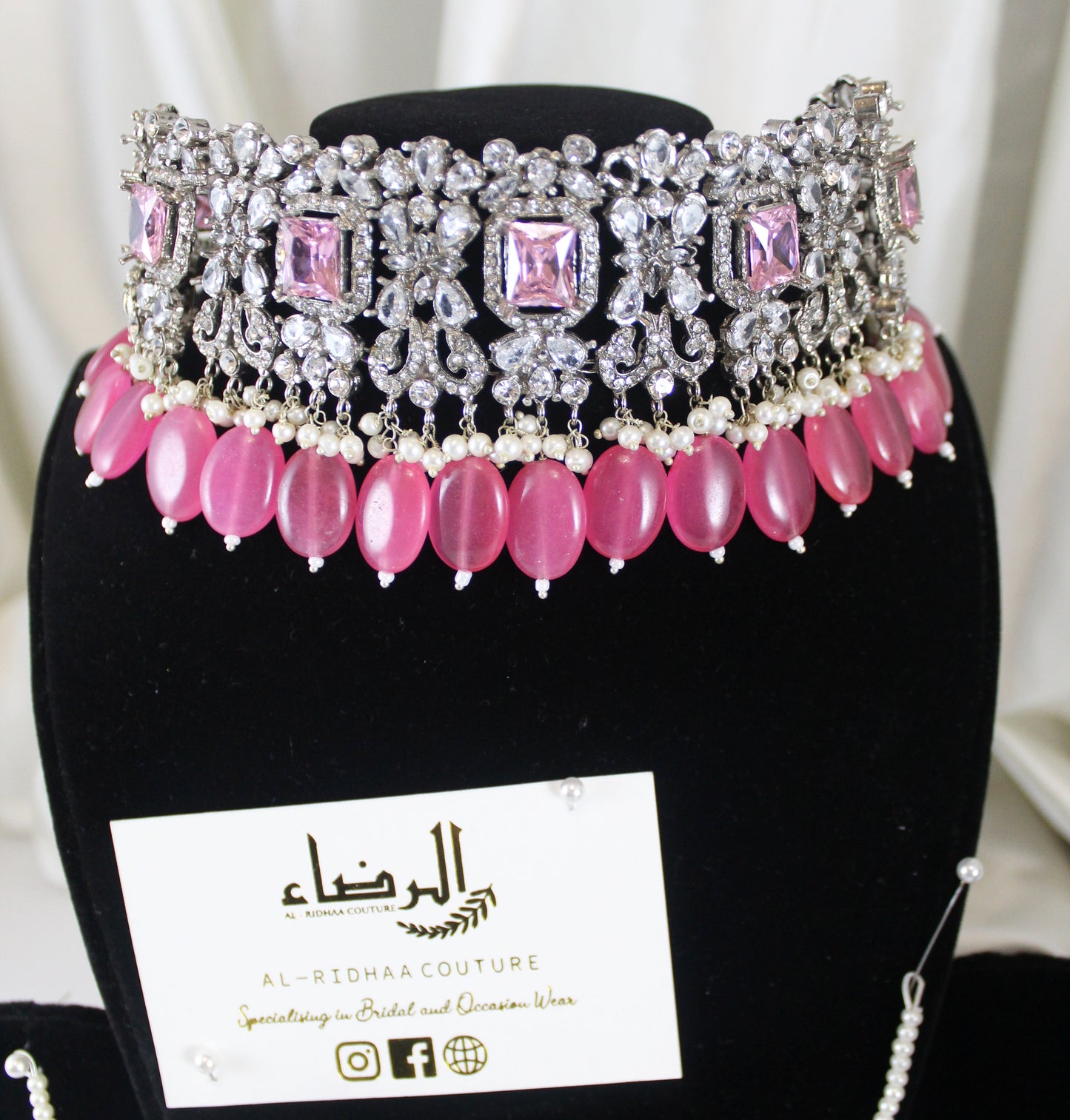 Aliza -   Choker Set [rose pink]