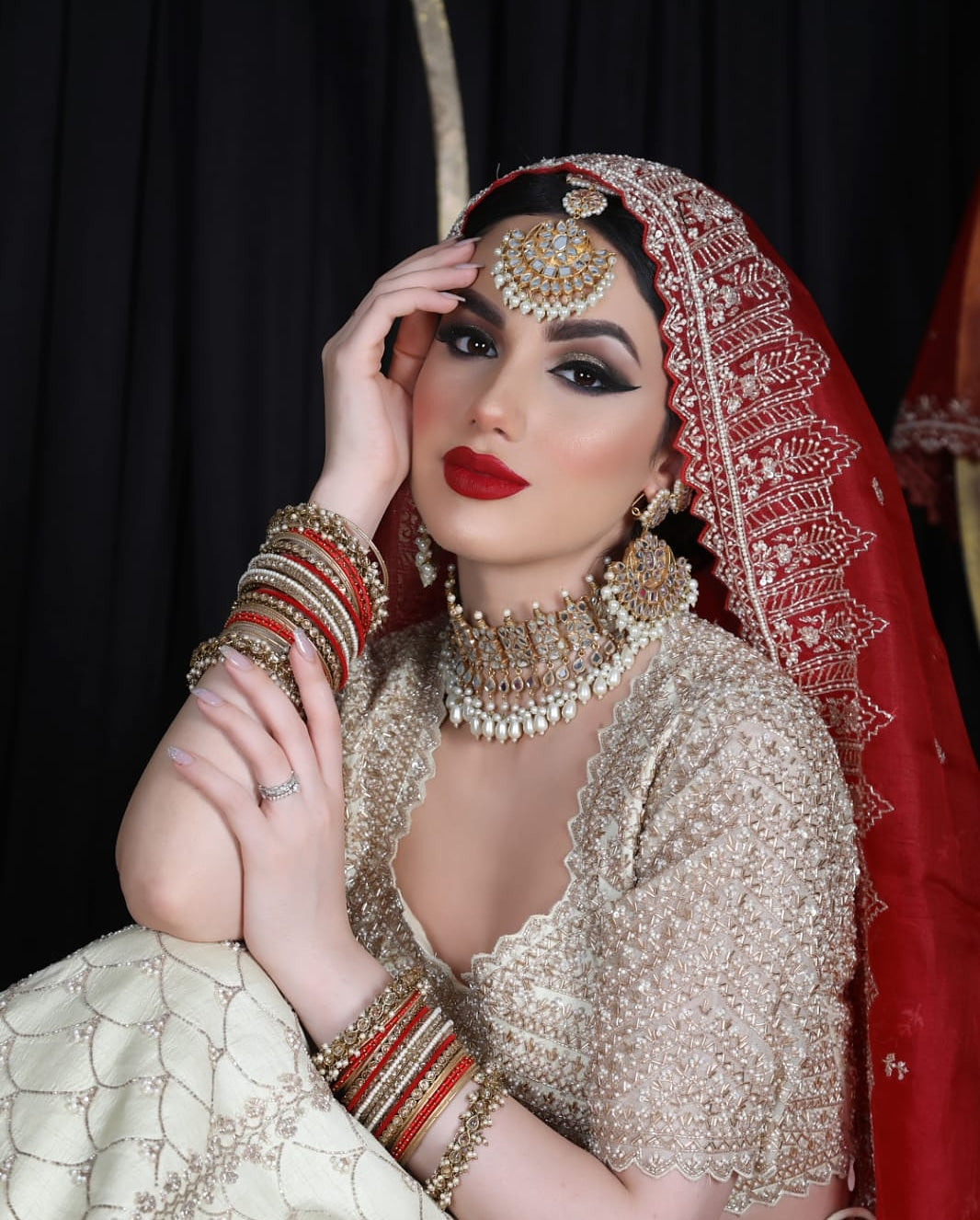 Jodhaa - Kundan Earrings Tikka Set