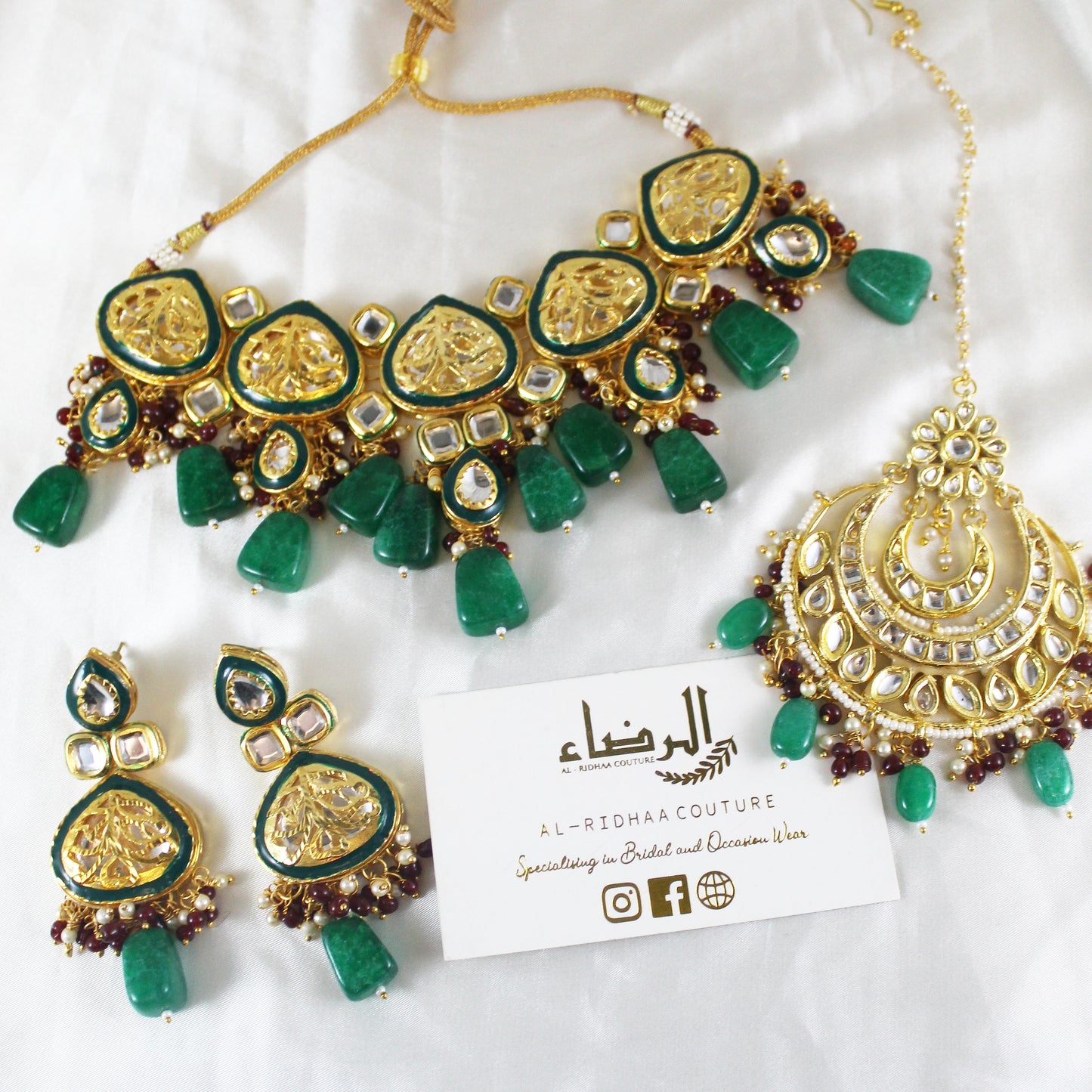 Nora - Dark Green Choker