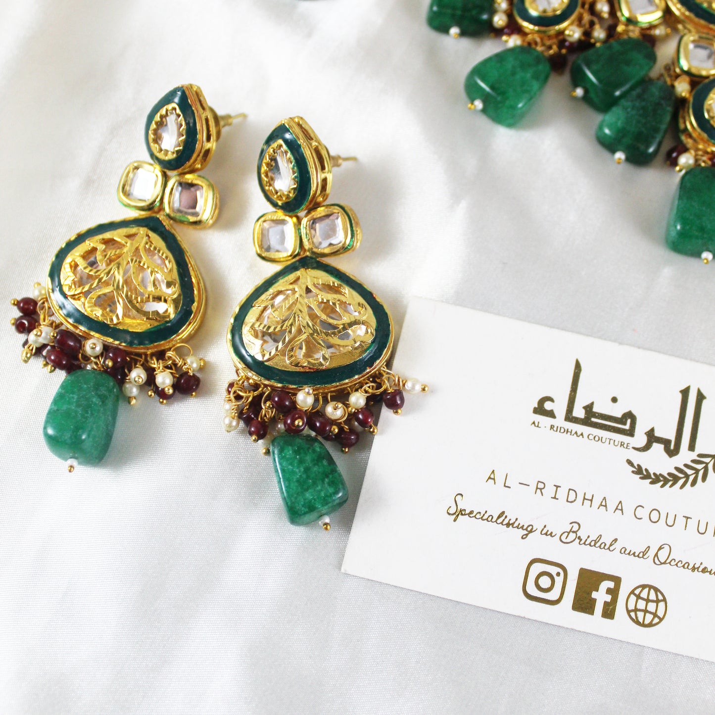 Nora - Dark Green Choker