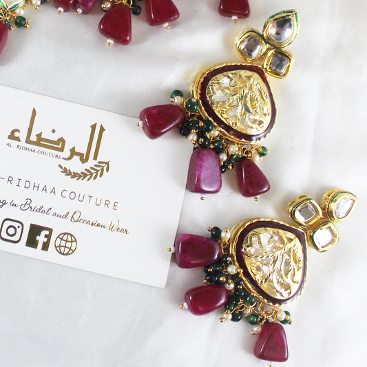 Nora - Maroon Choker