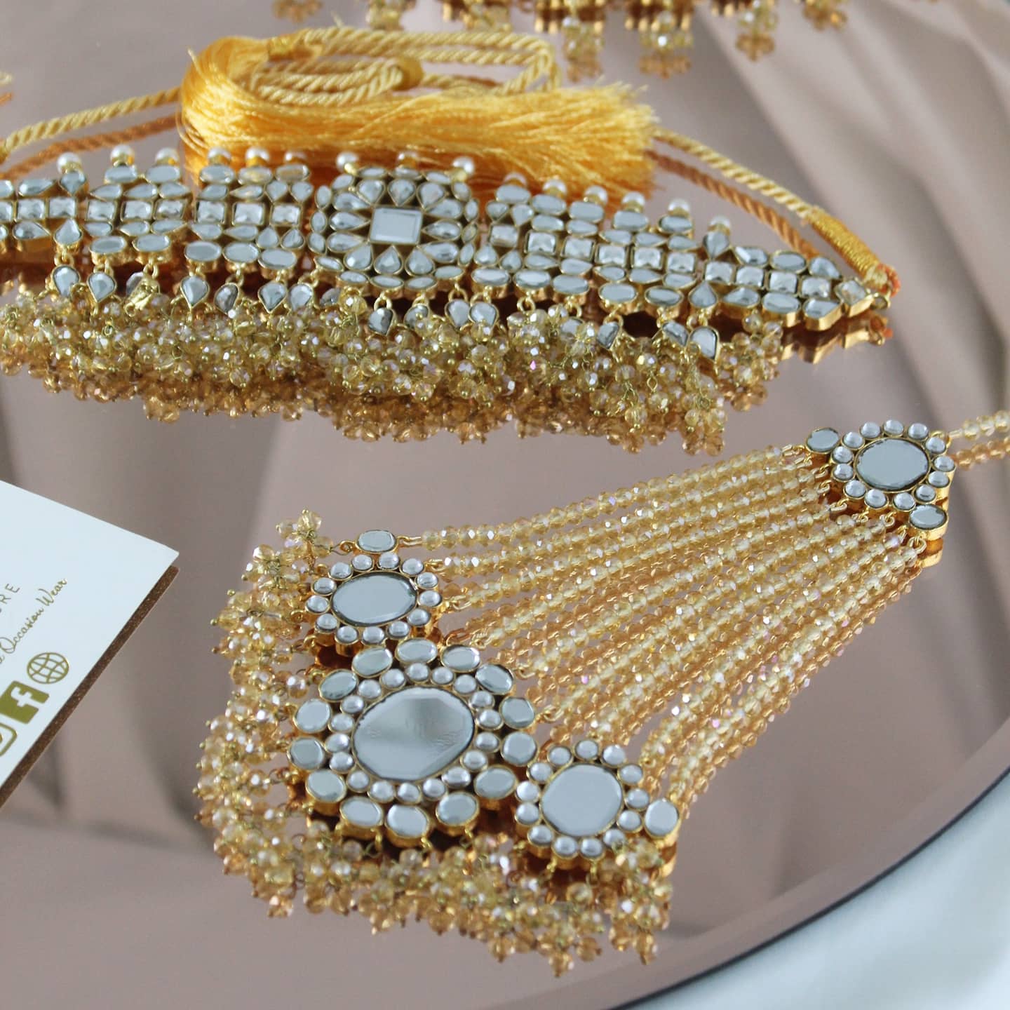 Anaya -  Kundan Bridal Set (Gold)