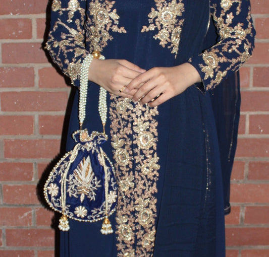 Alliya - Velvet Potli Bag
