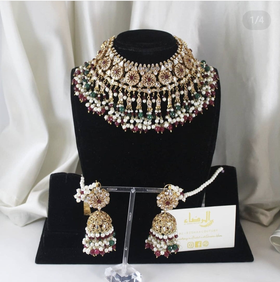 Hayat -  Bridal Set (Maroon)