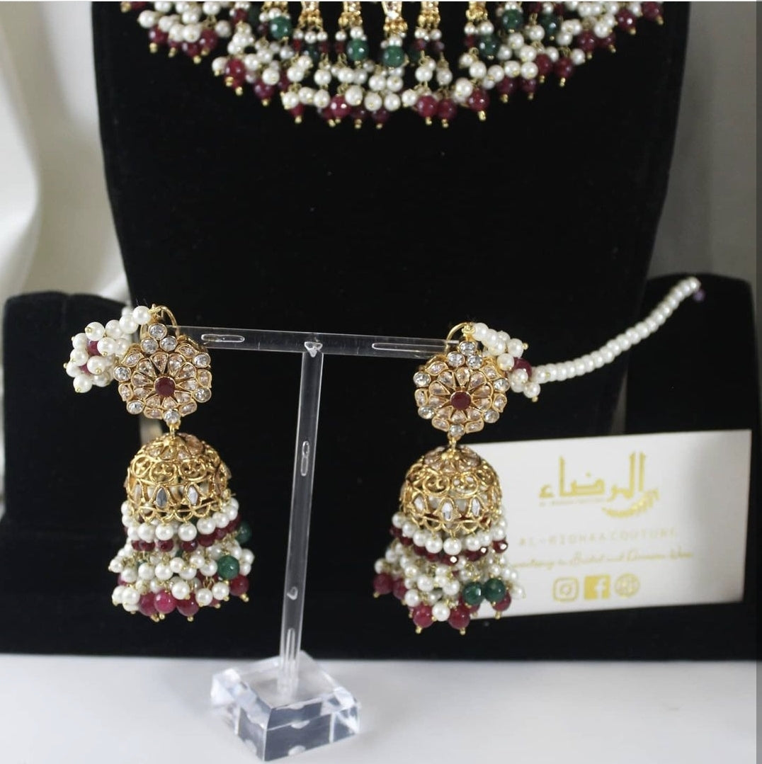 Hayat -  Bridal Set (Maroon)