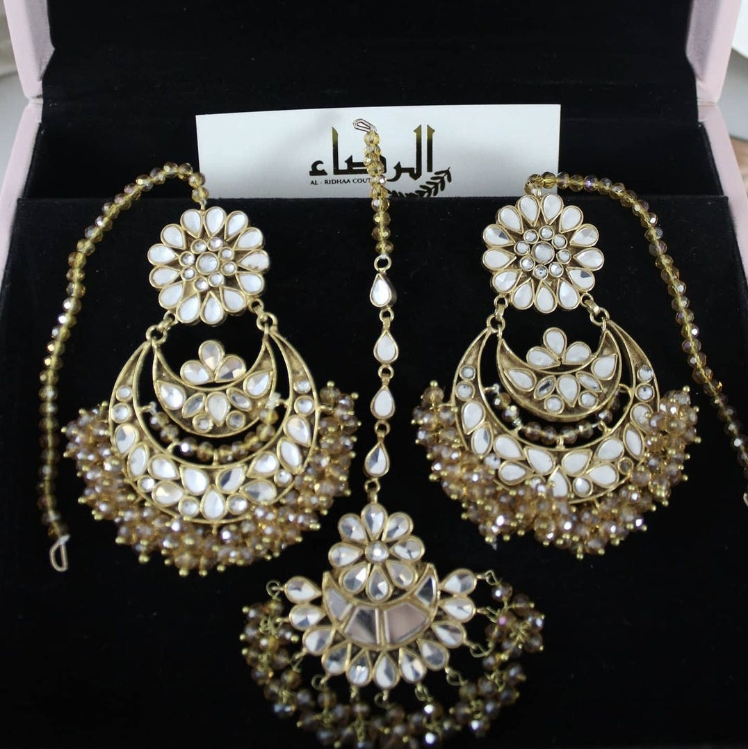 Jasmine - Full Earrings Set (Champagne)