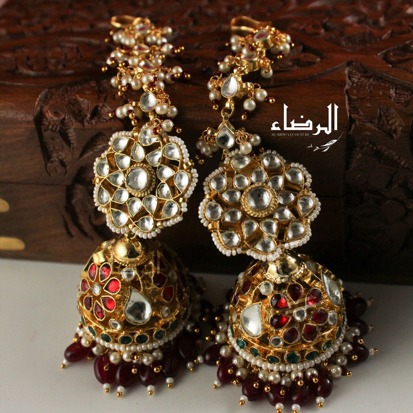 Oversized - Pachi Kundan Jhumke