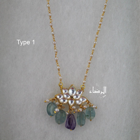 Lotus - Pachi Kundan Pendant