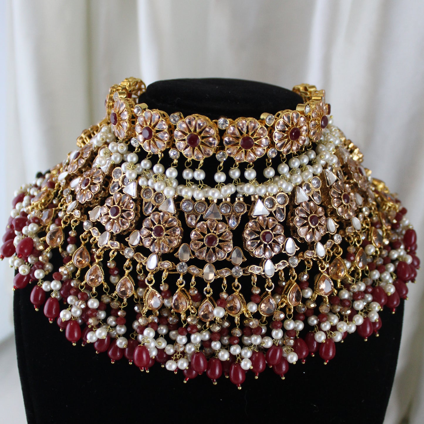 Hoorain -  Bridal Set (Maroon)