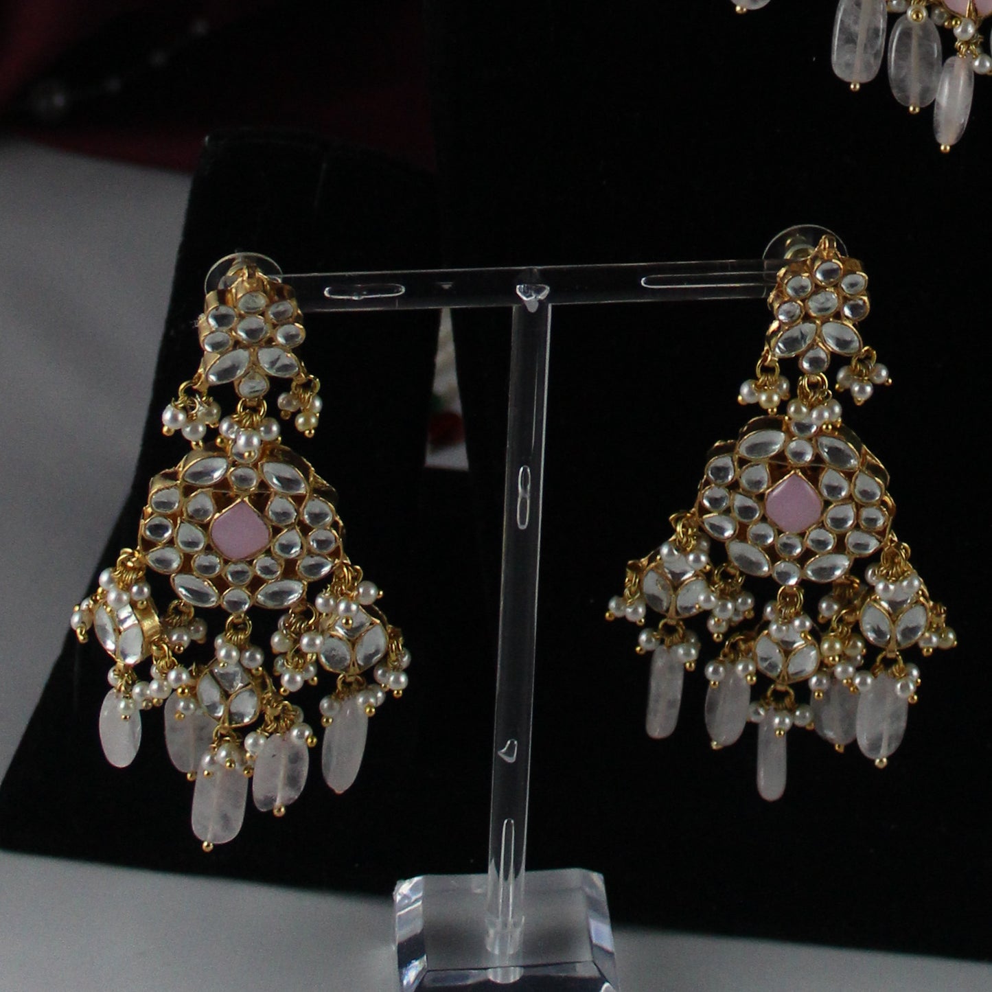 Mira - Pachi Kundan Set (Pink)