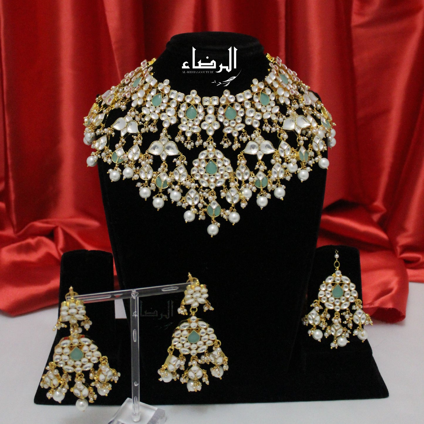 Mira - Pachi Kundan Set (green)