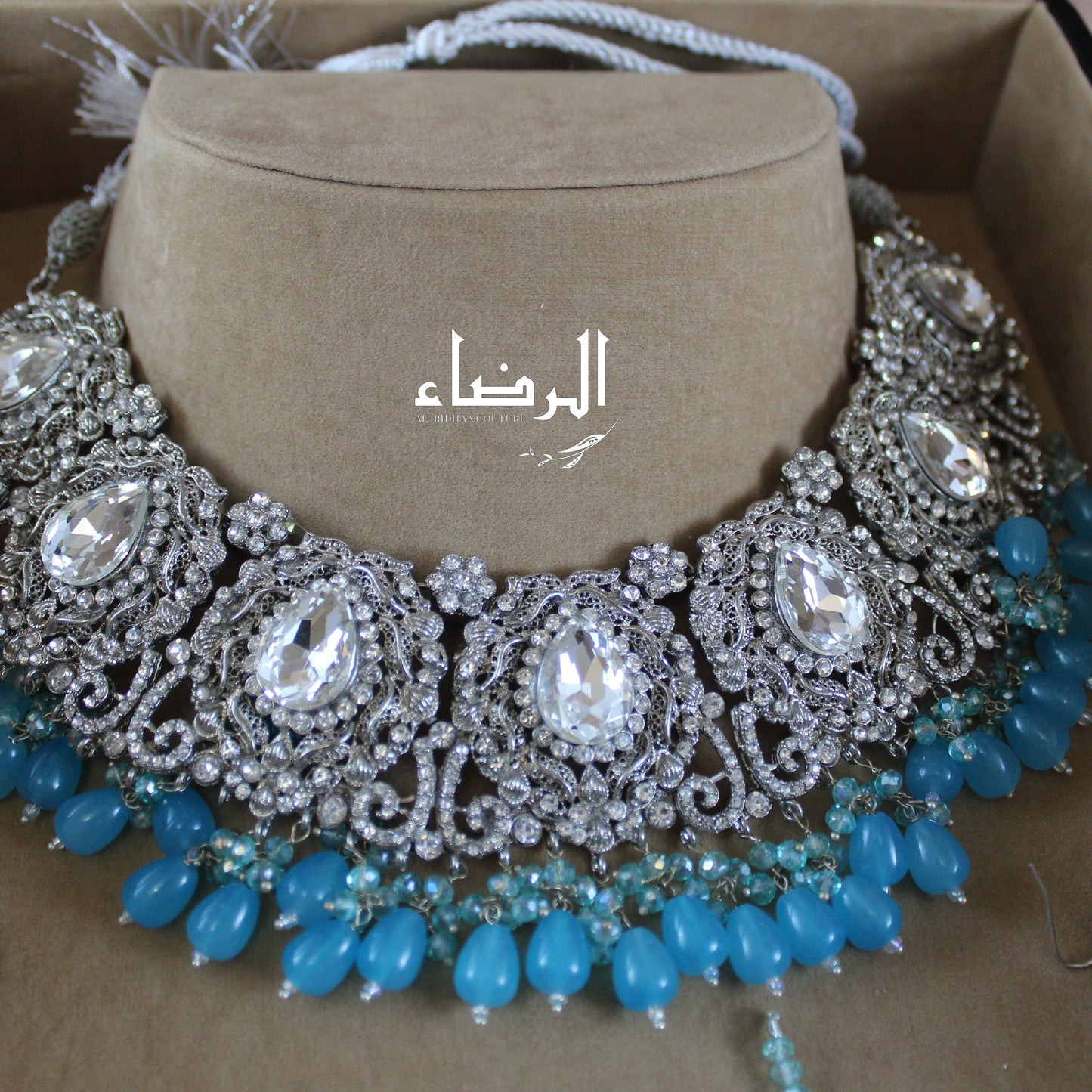 Manisha- Necklace Set (Blue)