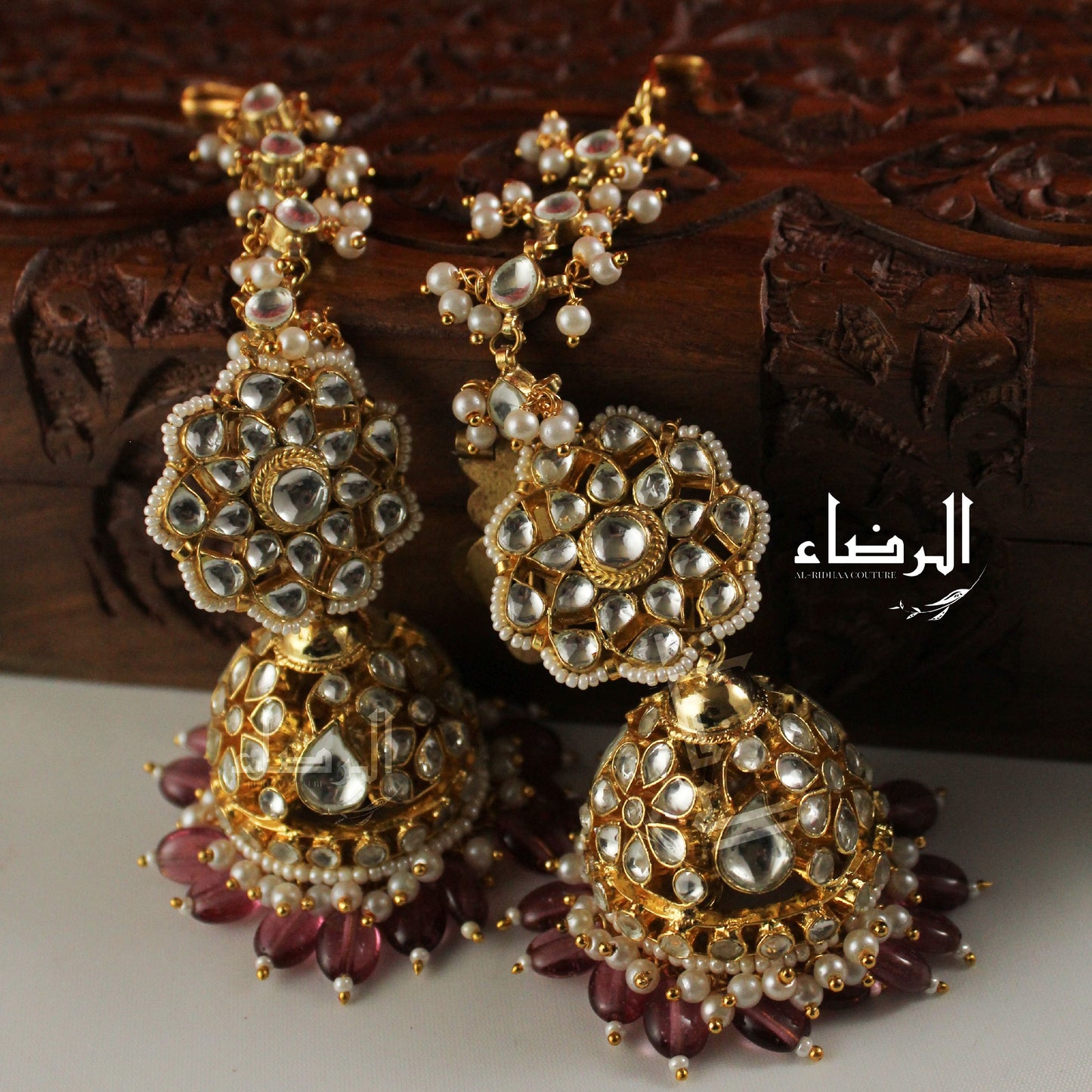 Oversized - Pachi Kundan Jhumke