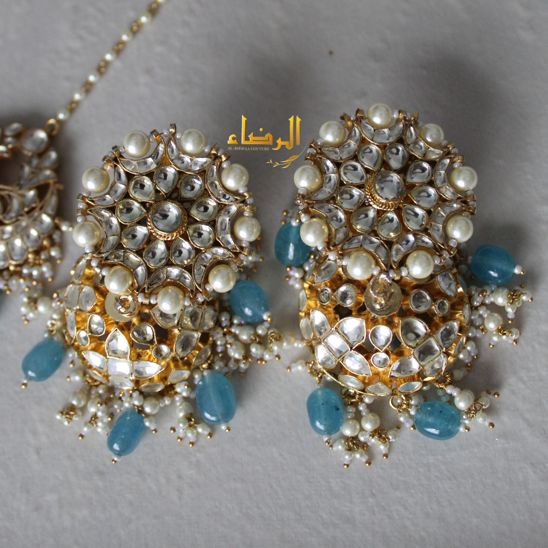 Padmavat - Pachi Kundan Set (Blue)