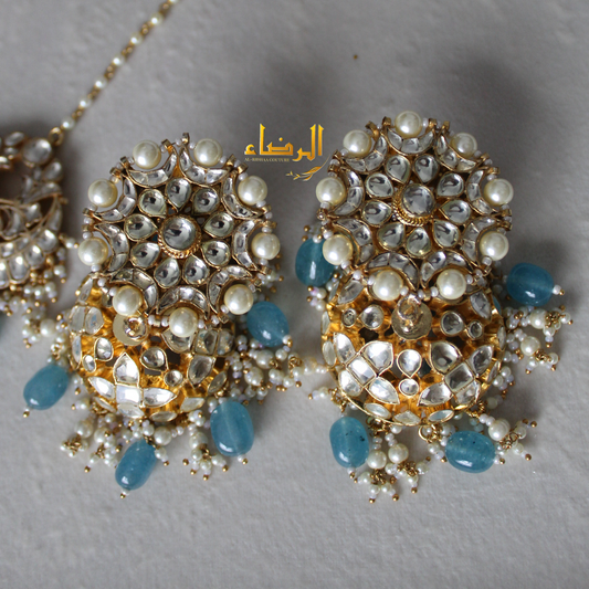 Padmavat - Pachi Kundan Set (Blue)