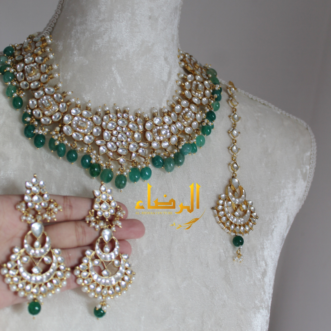 Diya - Pachi Kundan Set