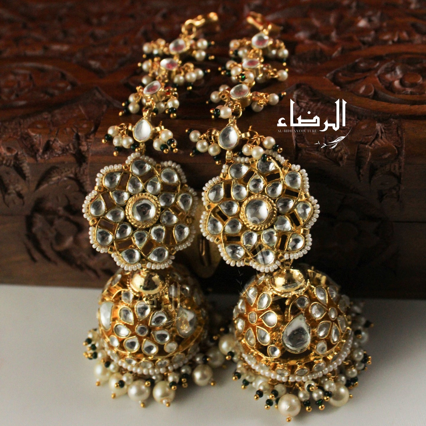 Oversized - Pachi Kundan Jhumke