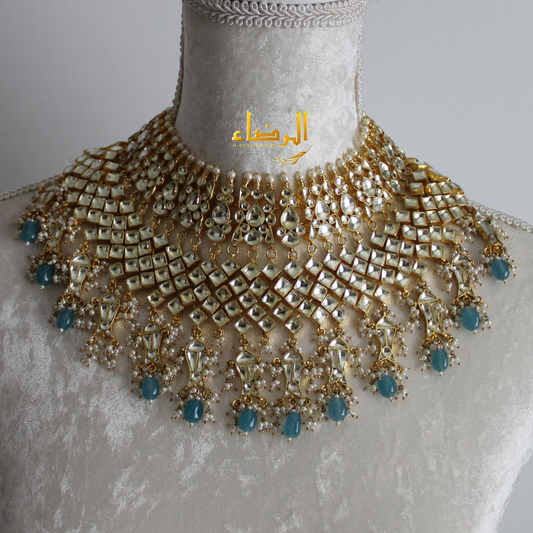 Padmavat - Pachi Kundan Set (Blue)