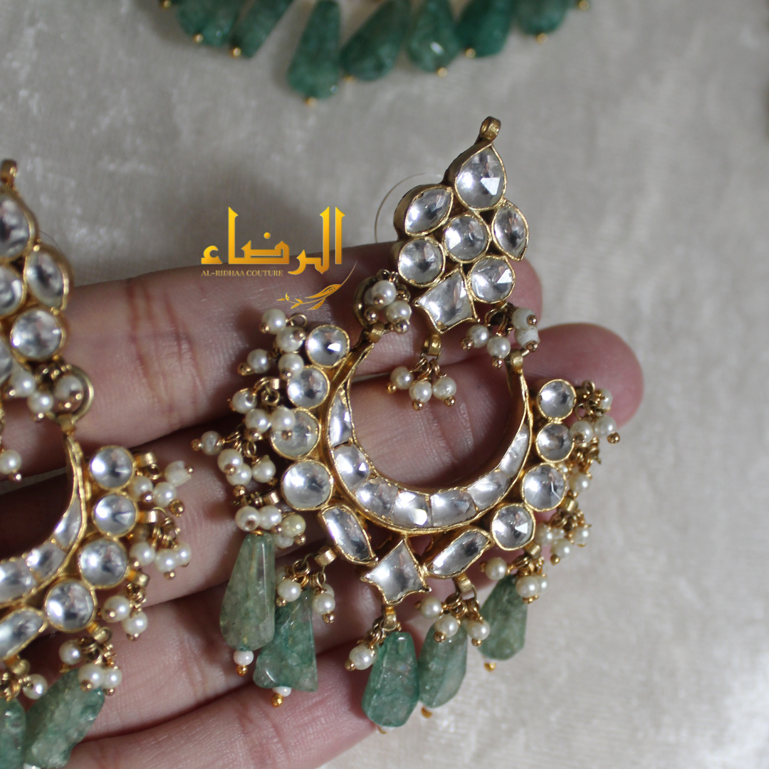 Deena - Pachi Kundan Set