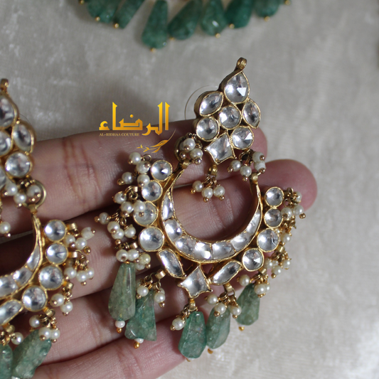 Deena - Pachi Kundan Set