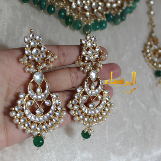 Diya - Pachi Kundan Set