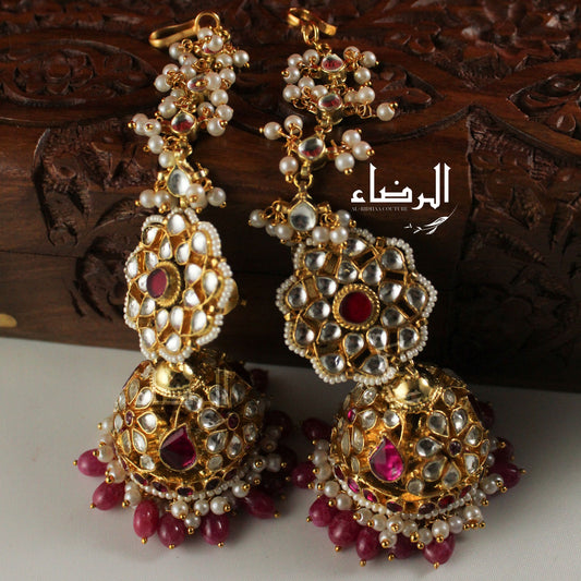 Oversized - Pachi Kundan Jhumke