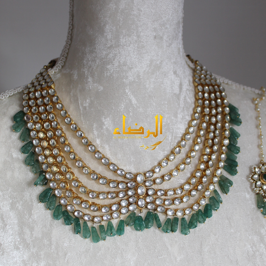 Deena - Pachi Kundan Set