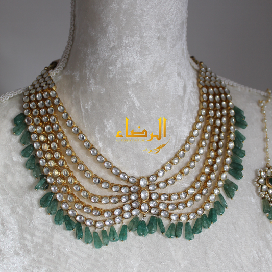 Deena - Pachi Kundan Set