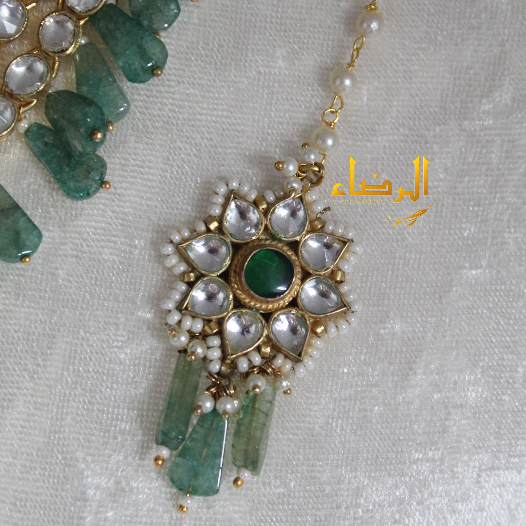 Deena - Pachi Kundan Set