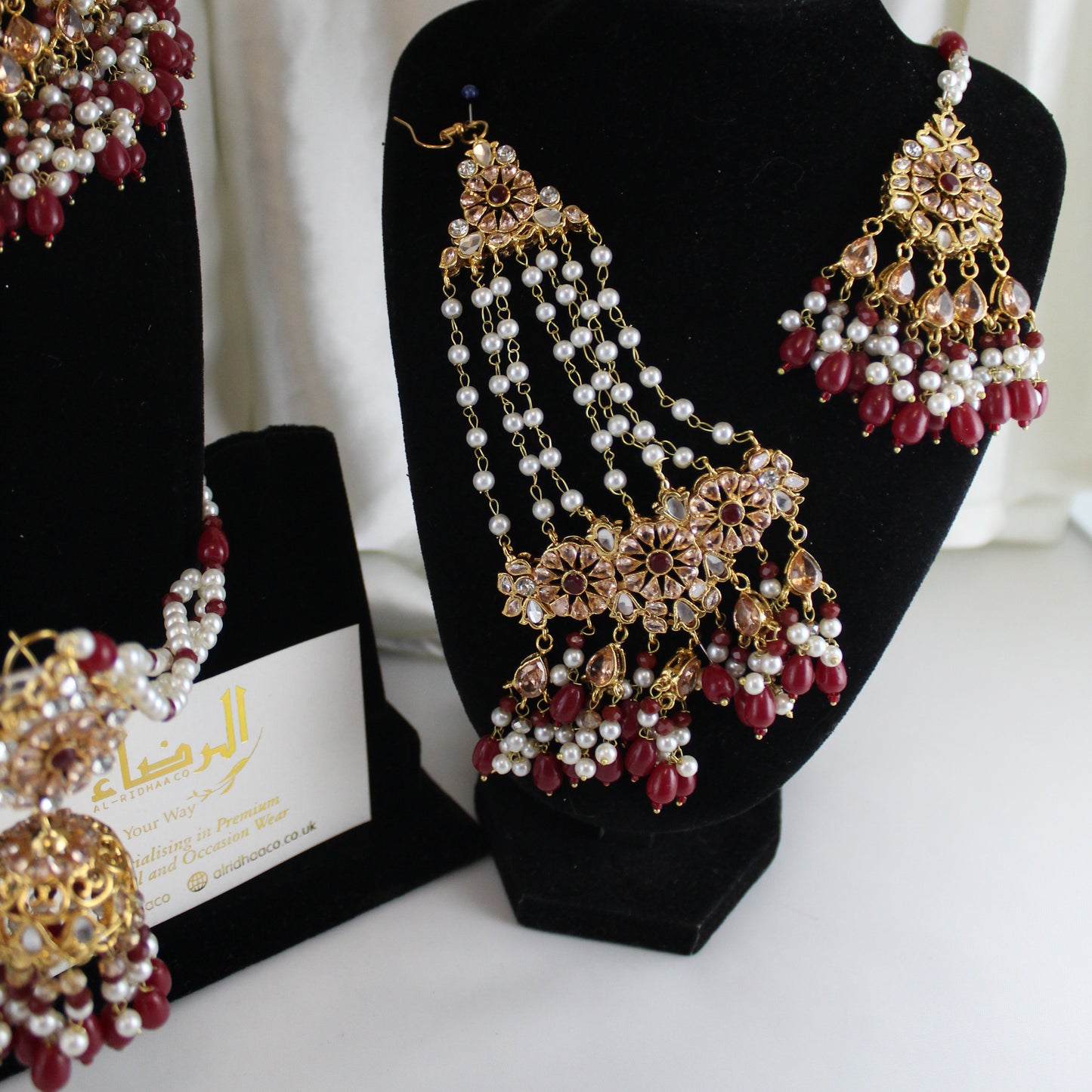 Hoorain -  Bridal Set (Maroon)
