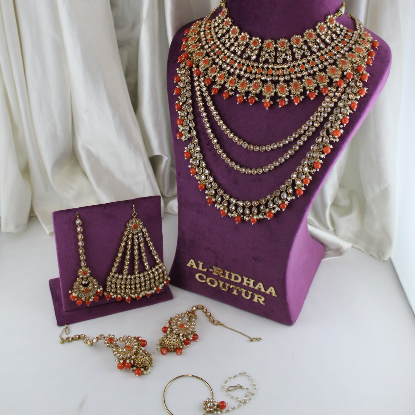 Kiara - Bridal Set (Orange)