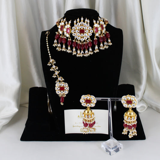 Sana- Pachi Kundan Choker Set