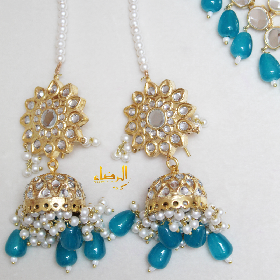 Jasmine - Blue Kundan Bridal Set