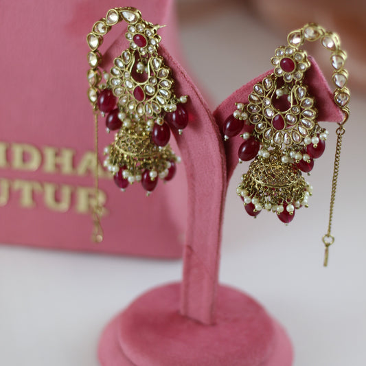 Kiara - Bridal Set (Maroon)