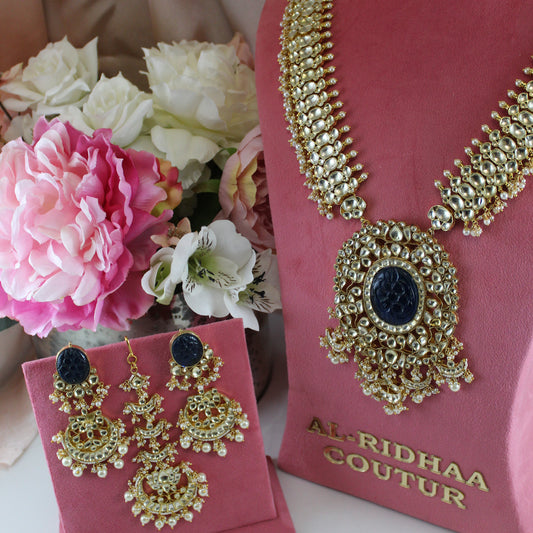 Kajal - Pachi Kundan Mala (Blue)