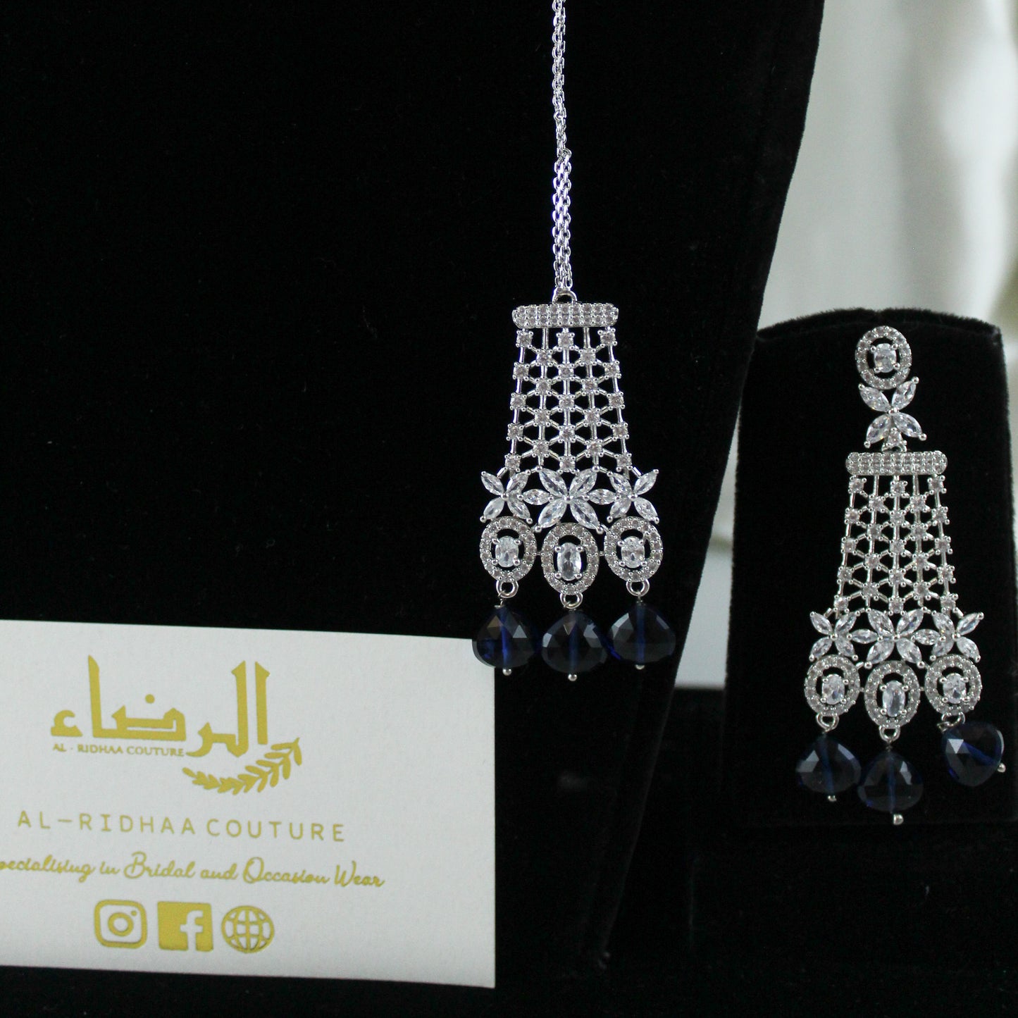 Eternity  - Kamala Necklace Set (Navy)