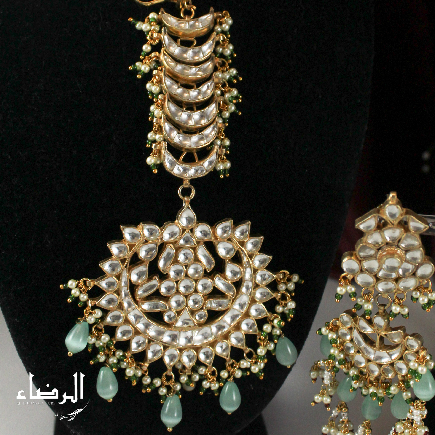 Noor Jahan - Pachi Kundan Set (Blue)