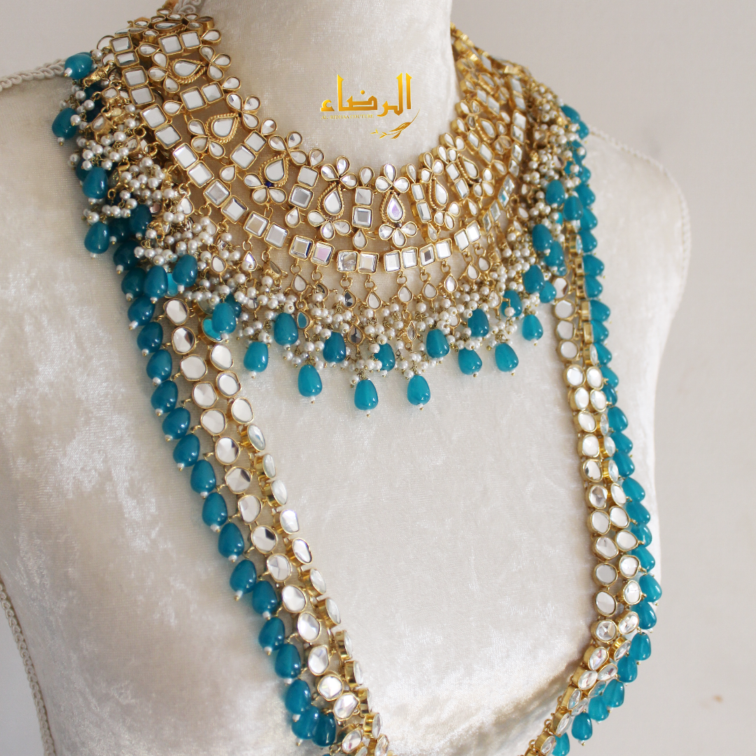 Jasmine - Blue Kundan Bridal Set