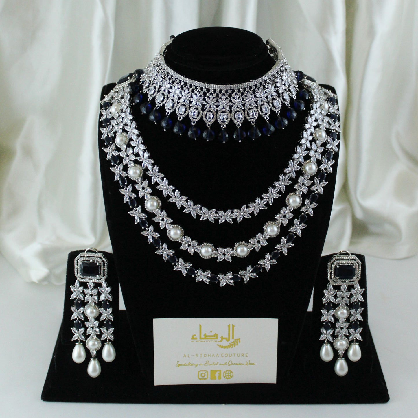 Eternity  - Kamala Necklace Set (Navy)
