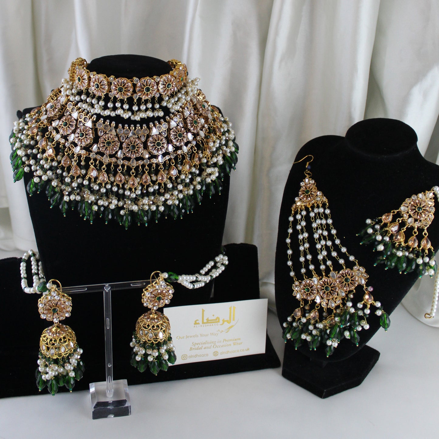 Hoorain -  Bridal Set (Emerald Green)