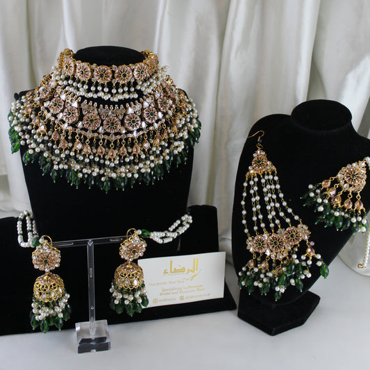 Hoorain -  Bridal Set (Emerald Green)